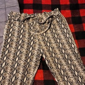 🦉Snake Skin Print Dress Pants